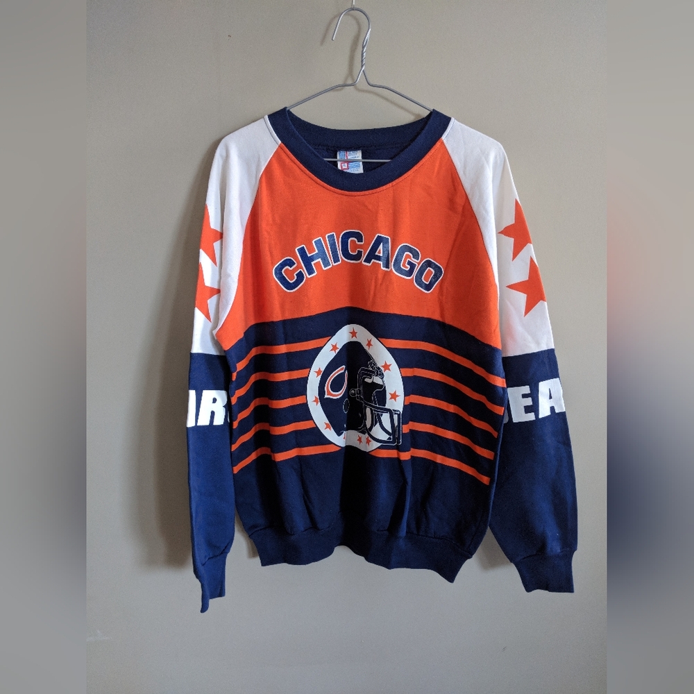 Vintage Chicago Bears Crew Neck Pull Over Sweater